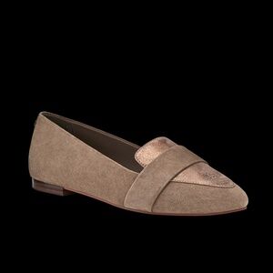 Birdies The Blackbird - Oak Shimmer Suede Size 8.58.5